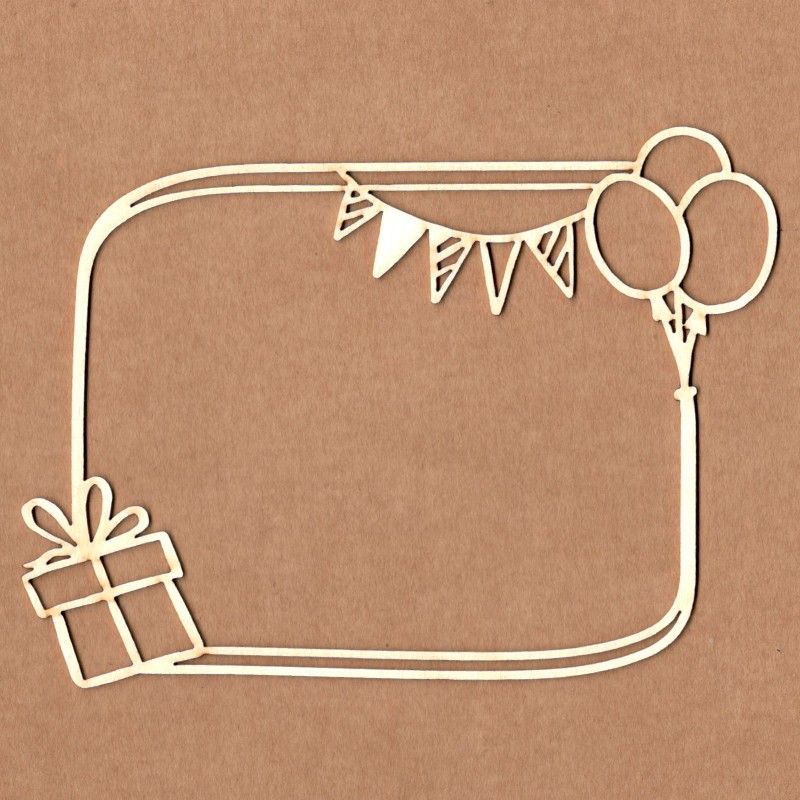 Chipboard Encadrement De Photo D Anniversaire Ce2405 Ca Cartonne